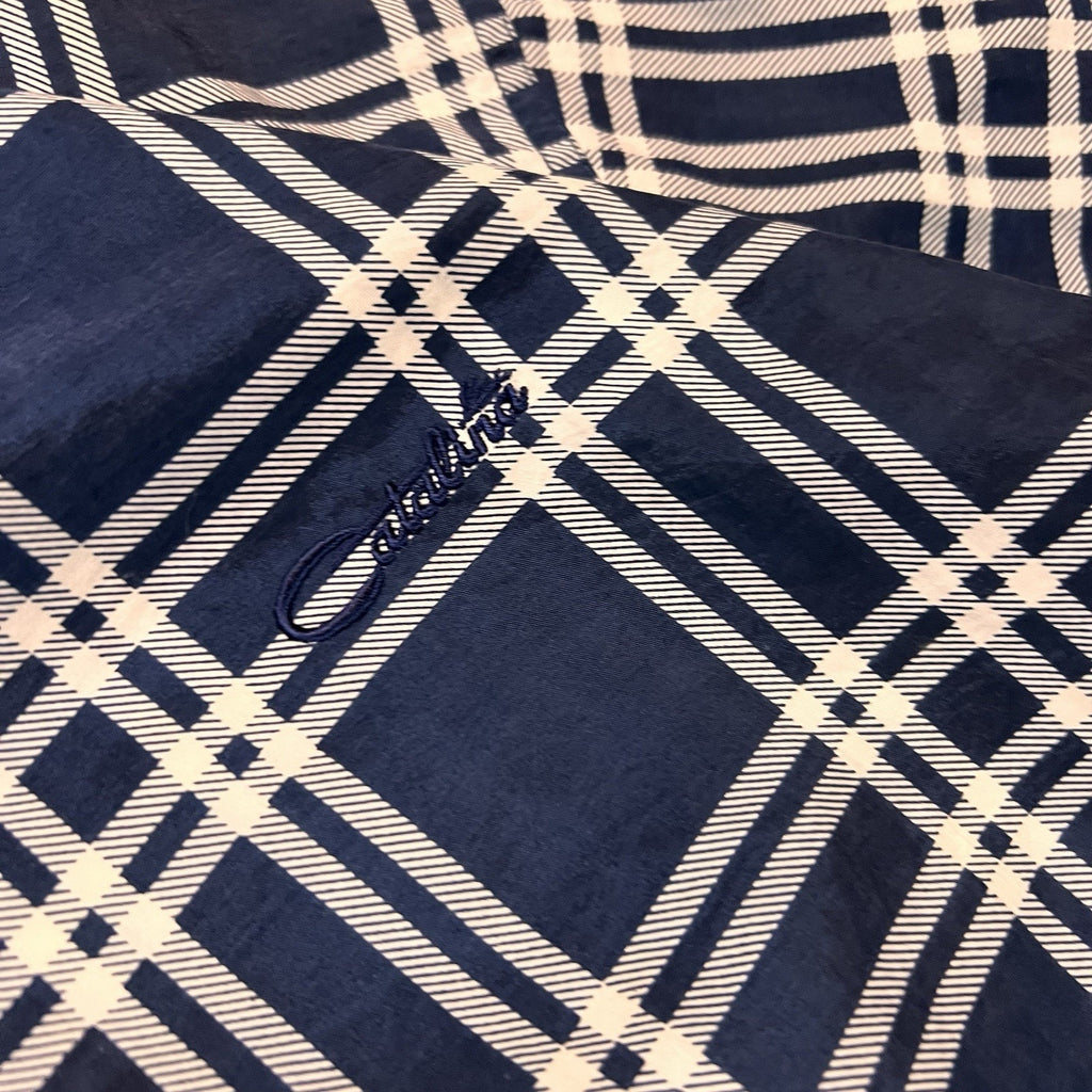 Catalina Vintage Golf Pullover Mens Small Navy Windbreaker Argyle