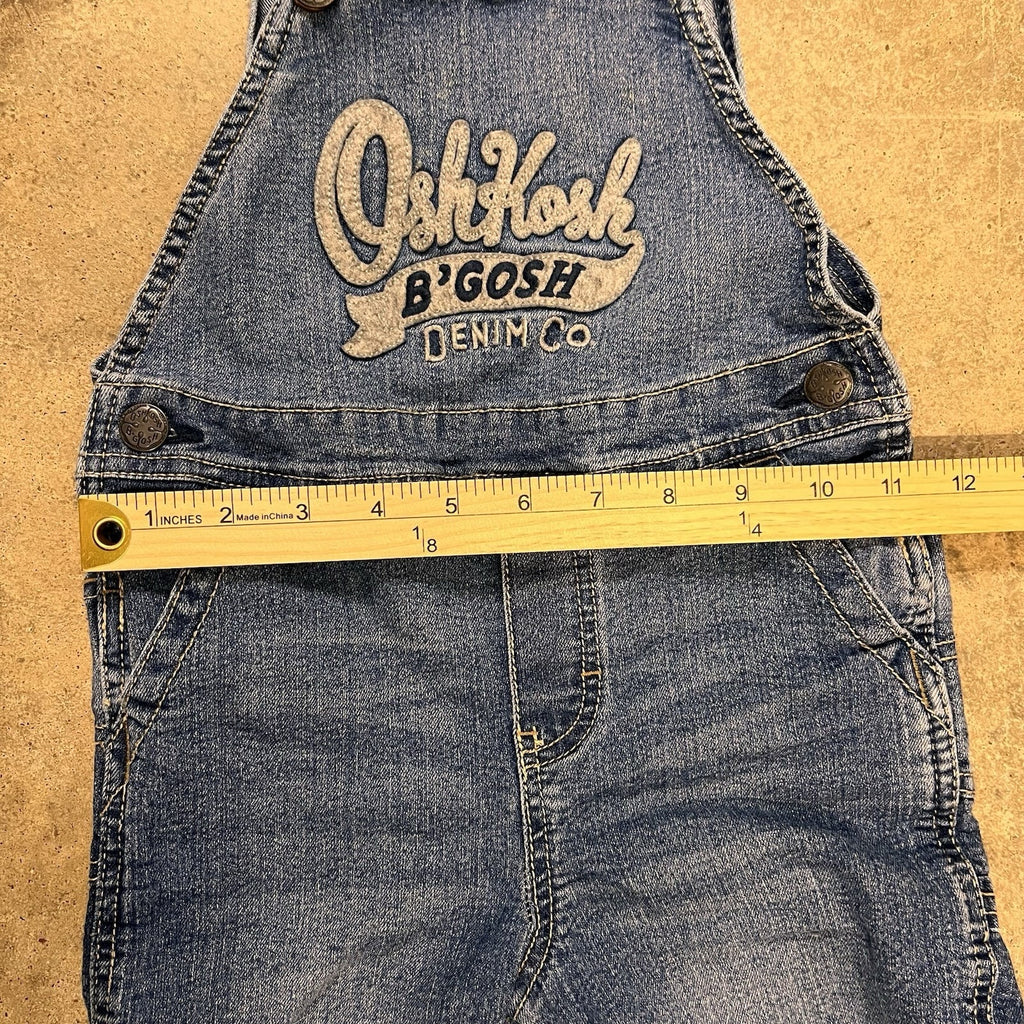 Vintage Osh Kosh B'Gosh Vestbak Boys Denim Co Logo Overalls Size 3T
