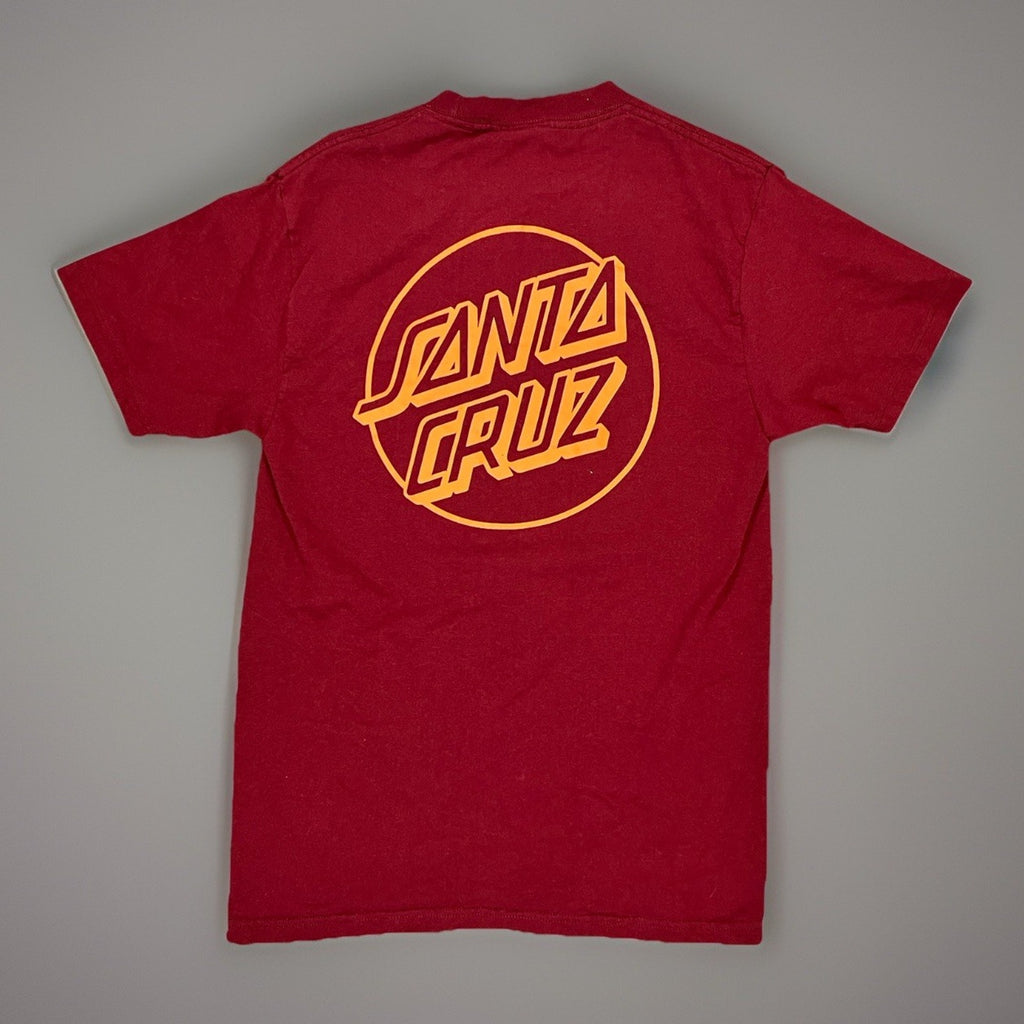 Santa Cruz CLASSIC DOT Burgundy Multi Screenprint Standard S/S Men's T-Shirt