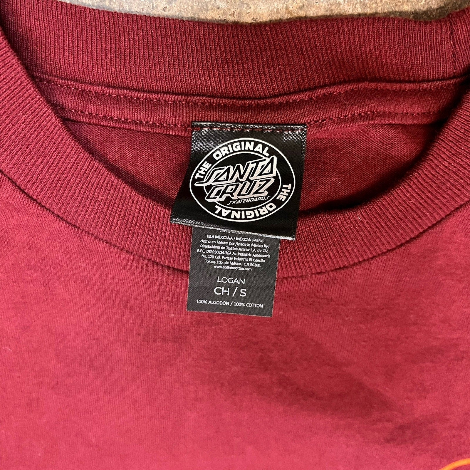 Santa Cruz CLASSIC DOT Burgundy Multi Screenprint Standard S/S Men's T-Shirt