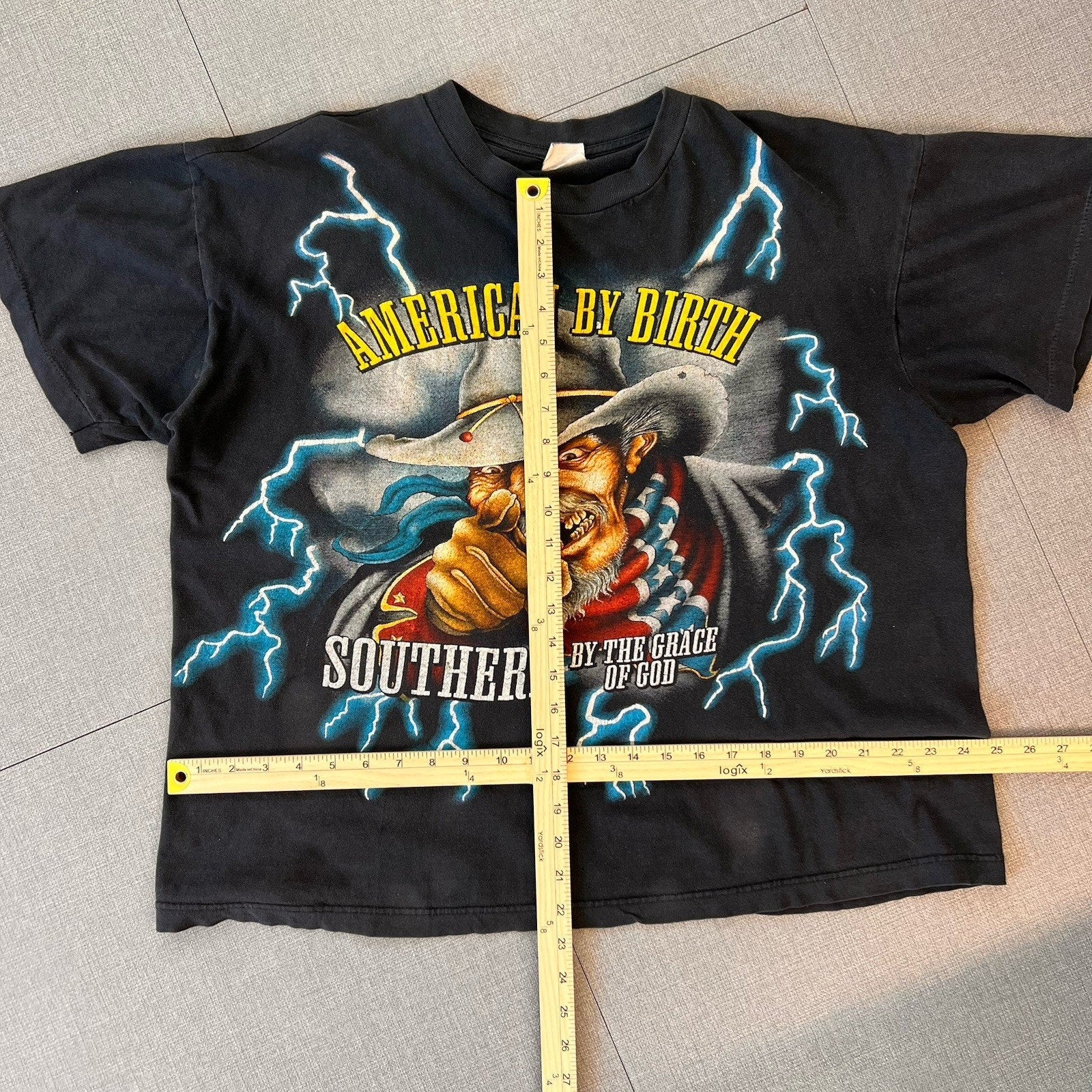 Vintage American Thunder Southern American by Birth T-Shirt 100% Cotton XL