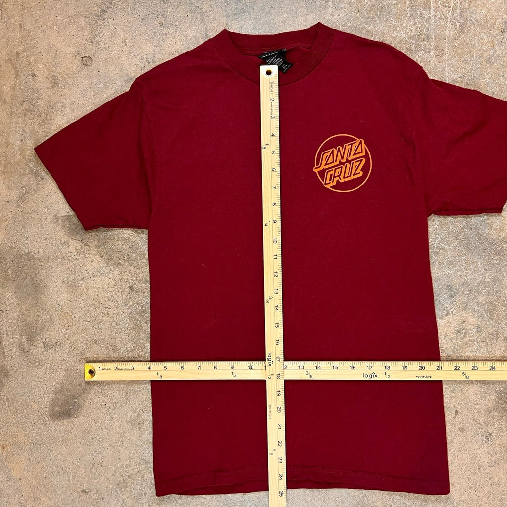 Santa Cruz CLASSIC DOT Burgundy Multi Screenprint Standard S/S Men's T-Shirt