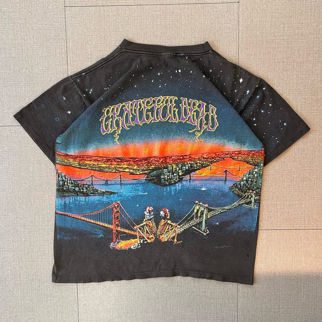 Vintage 1990 Grateful Dead San Francisco Bridge T Shirt All Over Print