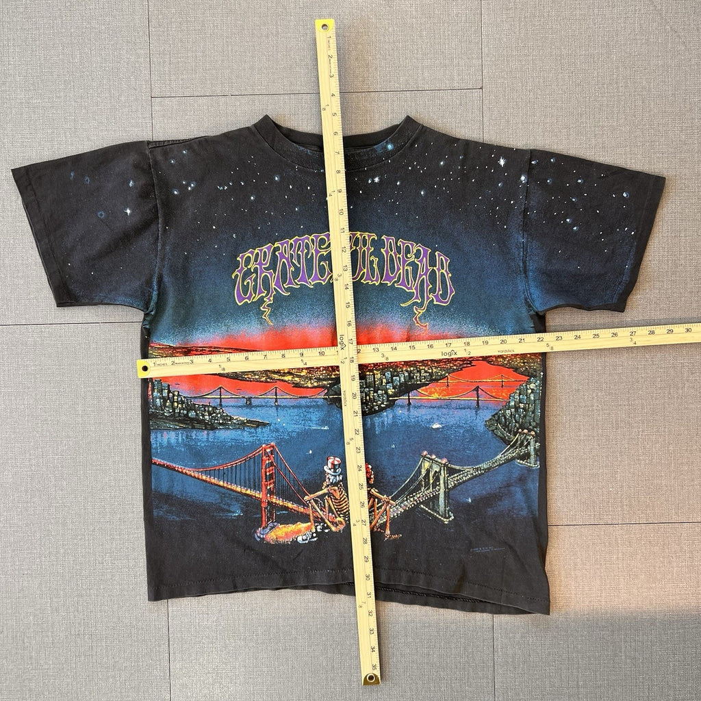 Vintage 1990 Grateful Dead San Francisco Bridge T Shirt All Over Print