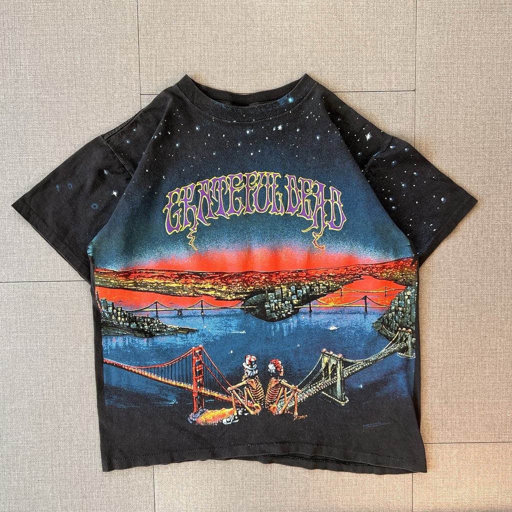 Vintage 1990 Grateful Dead San Francisco Bridge T Shirt All Over Print