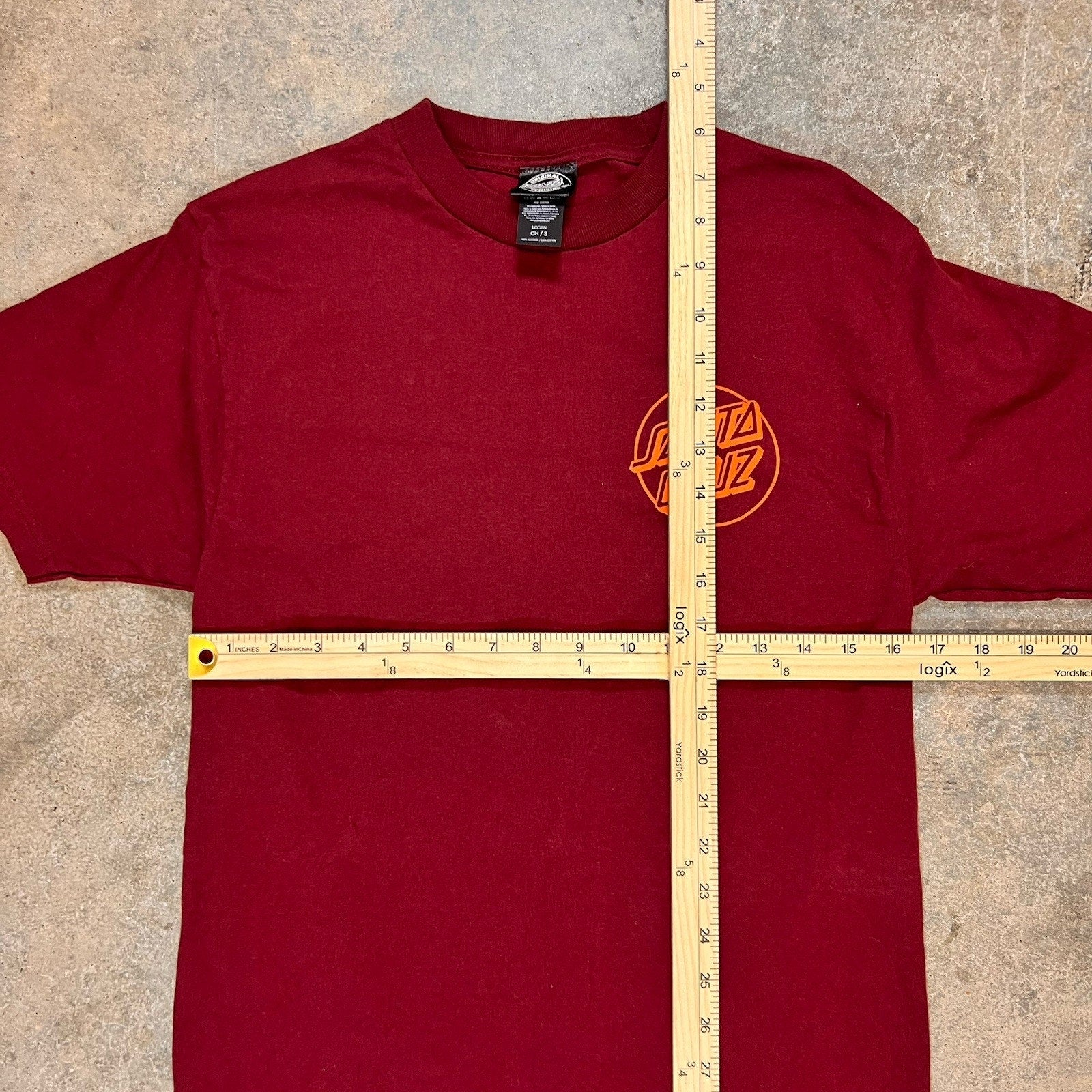 Santa Cruz CLASSIC DOT Burgundy Multi Screenprint Standard S/S Men's T-Shirt